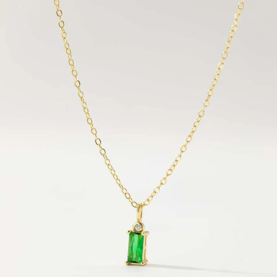 Collier Femme Pierre Verte💎