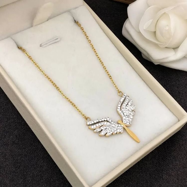 Collier Les Ailes D'ange Pour Femme 💎🪽