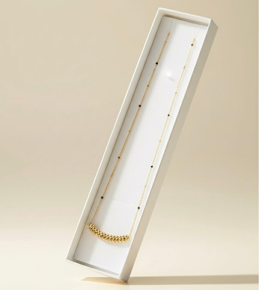 Collier en code morse pour femme