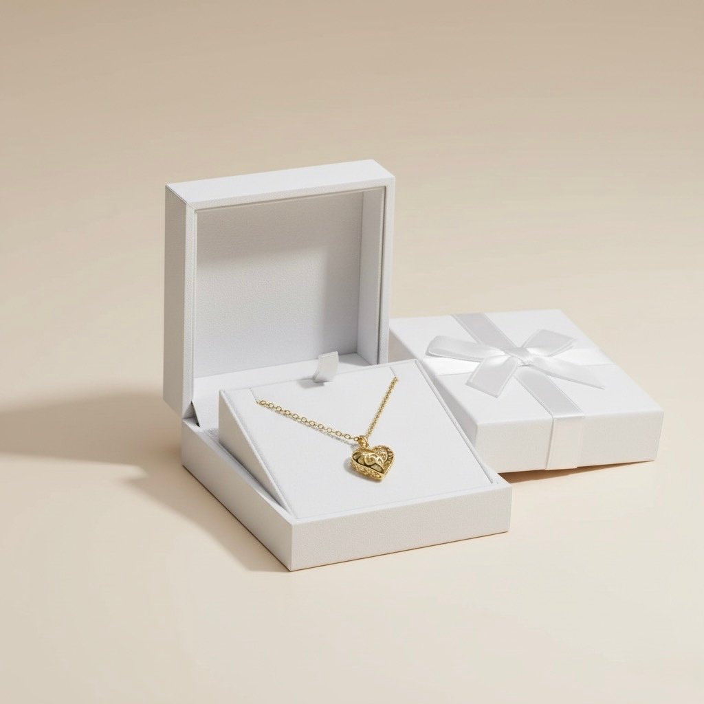 Collier avec pendentif en forme de cœur