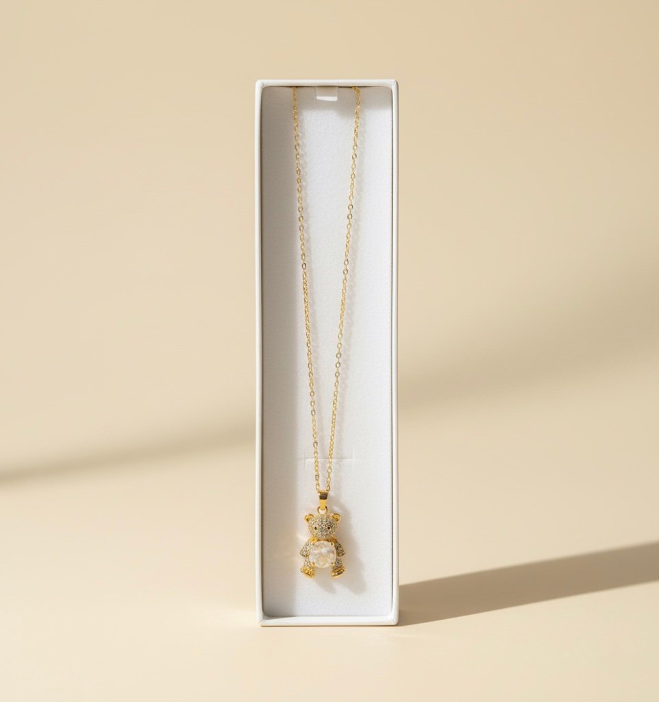 Collier Ours Teddy Pour Femme