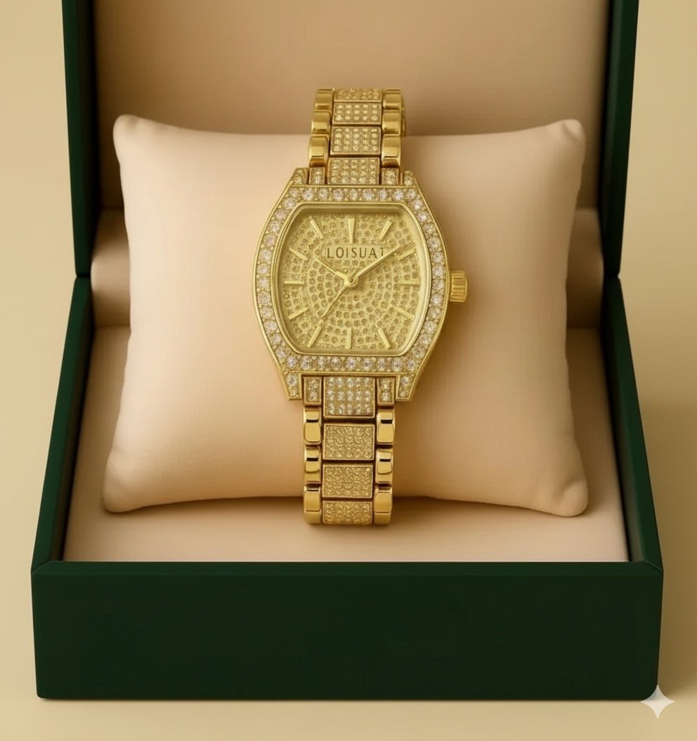 Montre Prestige Dorée Diamantée