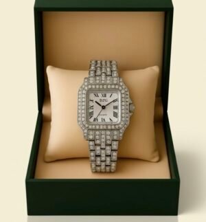 Montre à pointeur carré avec stress